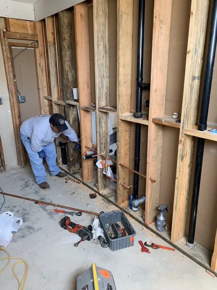 Commercial rough-in plumbing for Gas Line Repair in Overbrook Historic District